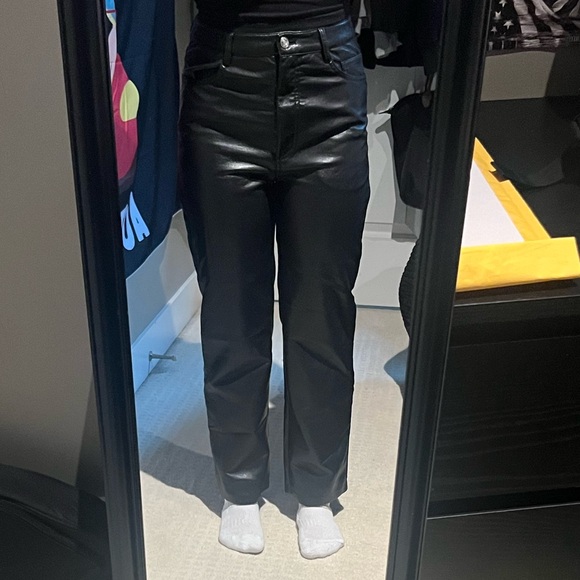 wilfred pleather straight leg melina pant - Picture 1 of 3